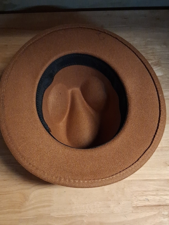 Women\'s Tan Brown Wool Blend Fidora O/s Nwot main image 6